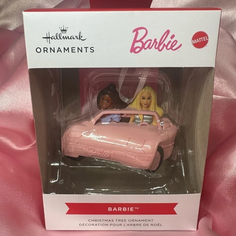 NEW Hallmark Barbie™ Pink Convertible Ornament – 2023